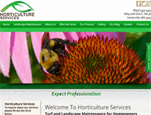 Tablet Screenshot of horticultureservices.com